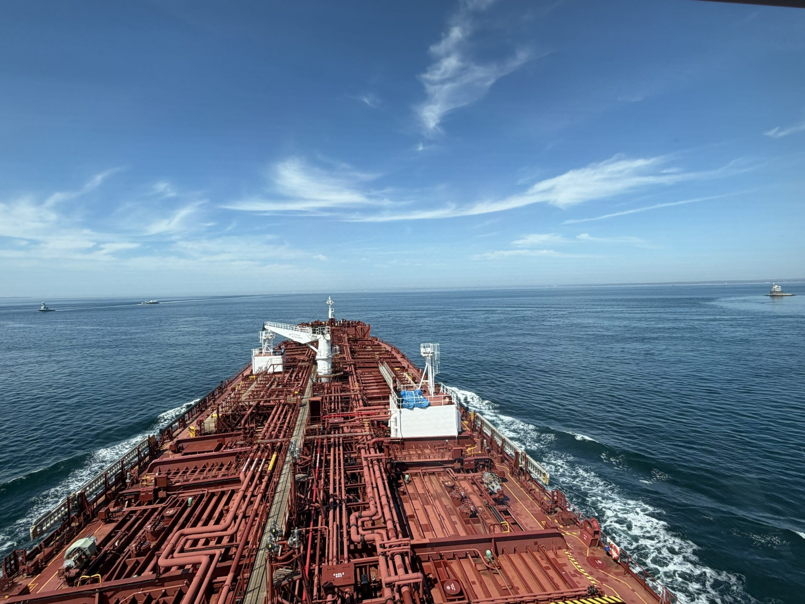 TANKER UNDERWAY AT SEA